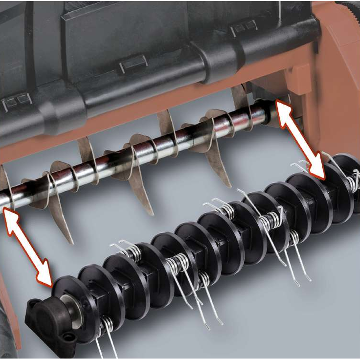 Einhell Akku-Vertikutierer-Lüfter GE-SC 35-1 Li Solo Power X-Change (2x18 V, 35 cm Arbeitsbreite, bis 9 mm Arbeitstiefe, bürstenloser Elektromotor, ohne Akku und Ladegerät) – Bild 7