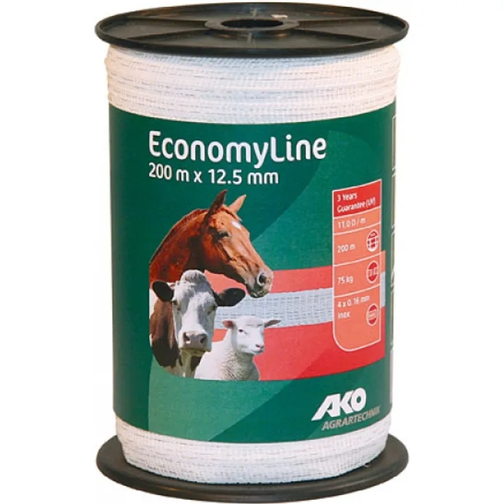 EconomyLine 12,5 mm Weideband Kerbl 44550 200 Meter Weidezaunband