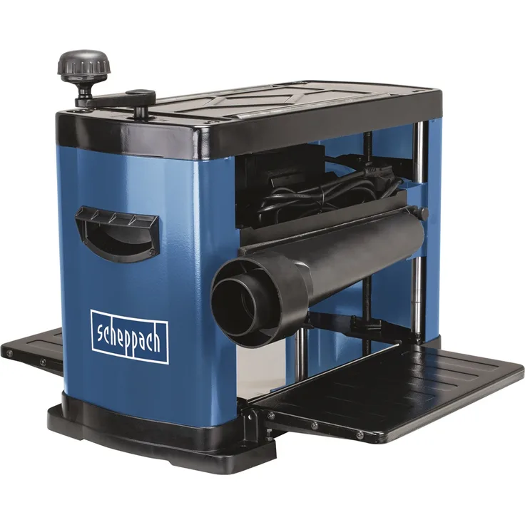Scheppach Dickenhobelmaschine PLM1800 | 1500W Leistung | 2 Hobelmesser | Drehzahl Hobelwelle 8500 min-1 | Durchlasshöhe/-breite: 152 mm / 330 mm | Spanabnahme max.: 2,8 mm