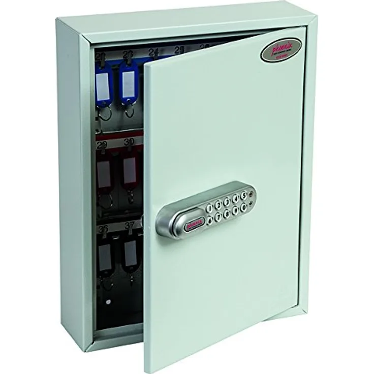 Phoenix Professionelle KC0601E Schlüsselschränke mit elektronischem Codeschloss (42 Haken)