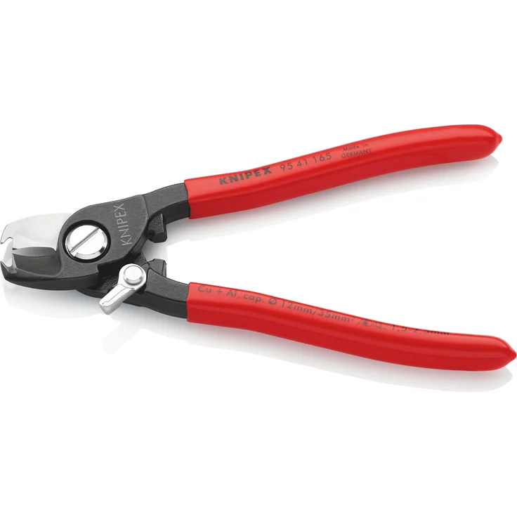KNIPEX 95 41 165 Kabelschere mit Abisolierfunktion mit Kunststoff überzogen 165 mm – Bild 2