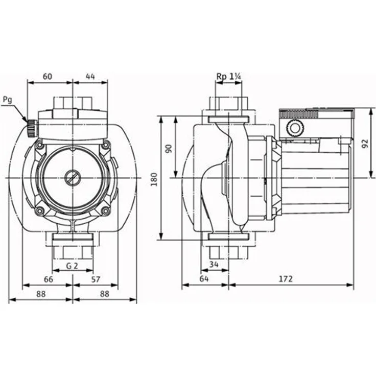 Wilo Trinkwasser-Zirkulationspumpe TOP-Z 30/7 Hauswasserpumpe 7 m³/h 5 m 10 bar