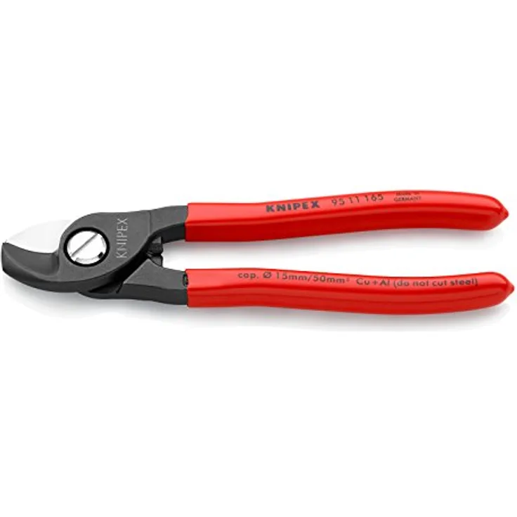 KNIPEX 95 11 165 Kabelschere mit Kunststoff überzogen 165 mm