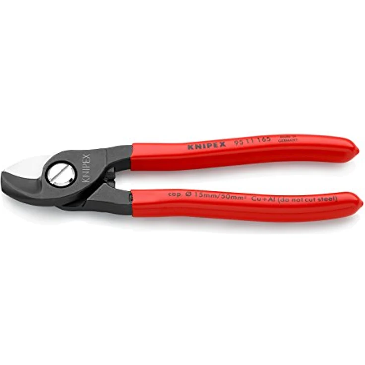 KNIPEX 95 11 165 Kabelschere mit Kunststoff überzogen 165 mm – Bild 1