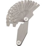 KS Tools 300.0622 Trapez-Gewindestahllehre, für 30° Gewinde, 2-12mm