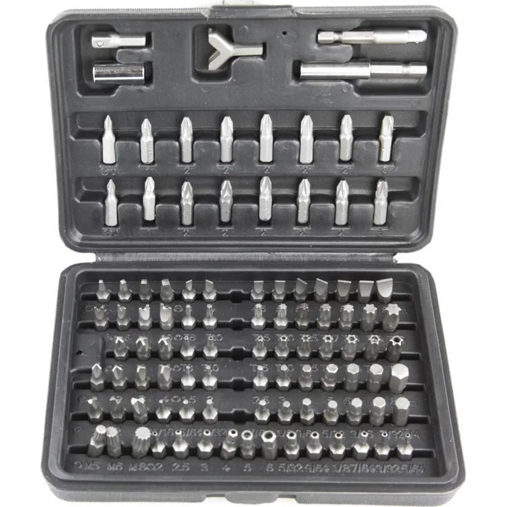 Bitsatz 100tlg. Bitset Spezialbits Bitbox CV im Koffer für Akkuschrauber usw.