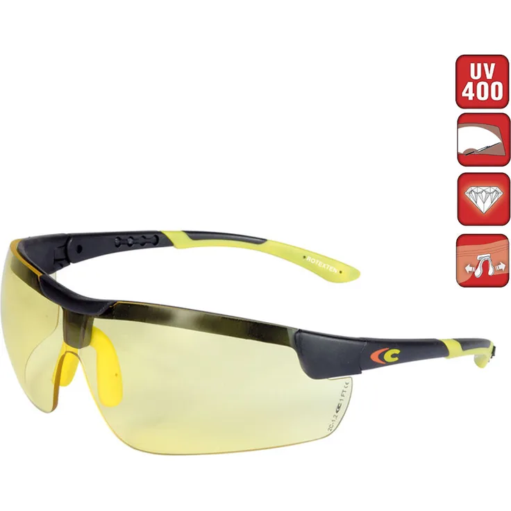 UV Schutzbrille gelb beschlagfrei EN 170