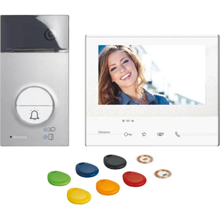 Legrand, Flex ONE 2-Draht Videosprechanlagen WLAN Set, Classe 300 X13E mit 7 Touchscreen, 105 Weitwinkel Kamera, Video Speicherung, Transponder Türöffner-Schlüsselloser Zugang – Bild 1