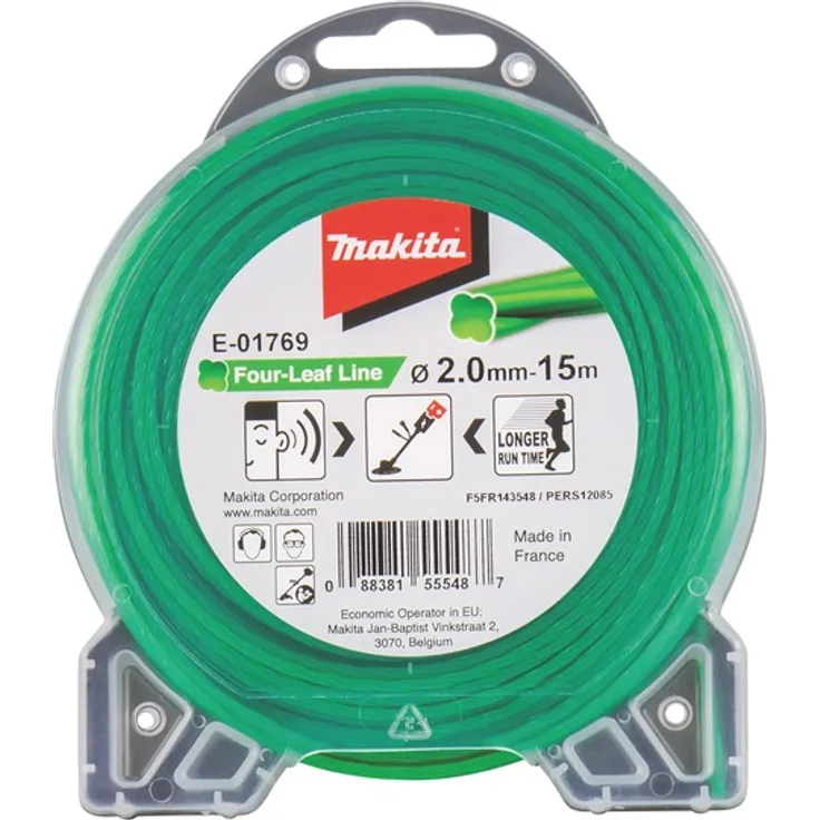 Makita Mähfaden Four Leaf 2,0 mm, 15 m E-01769