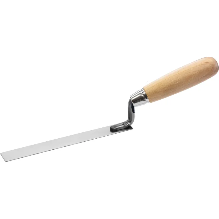 BERG TECTOOL Berliner Stecherkelle, rostfrei, Holzgriff,180 x 30 mm