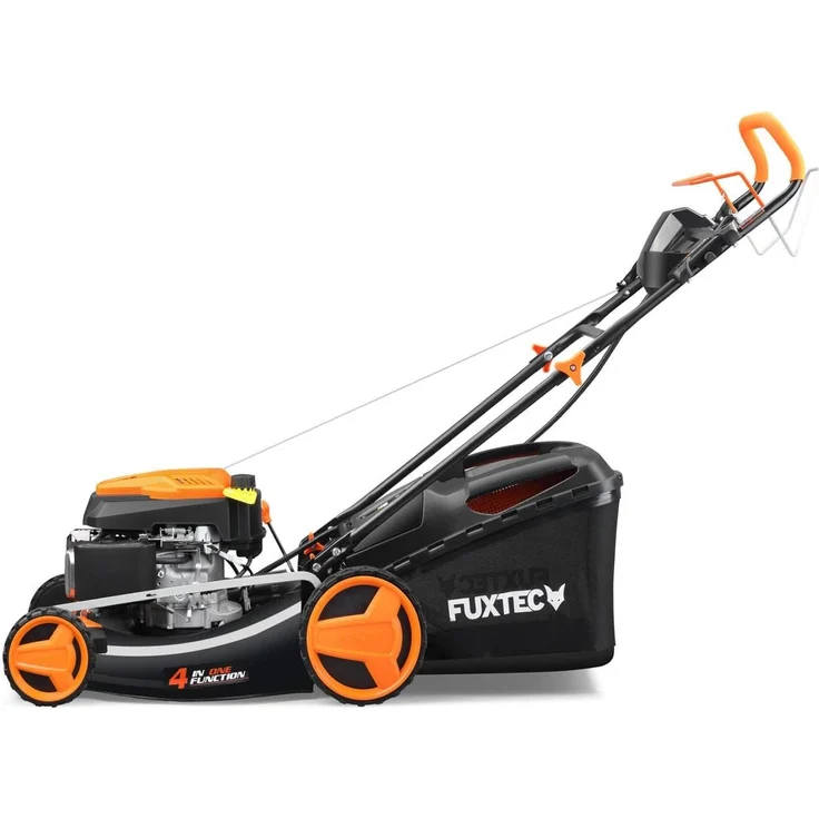 FUXTEC 4in1 Benzin Rasenmäher FX-RM5196eS - 51 cm Schnittbreite, Elektostarter, Radantrieb, Mulchfunktion, 7-stufige Schnitthöhenverstellung, 60L Fangkorb – Bild 3