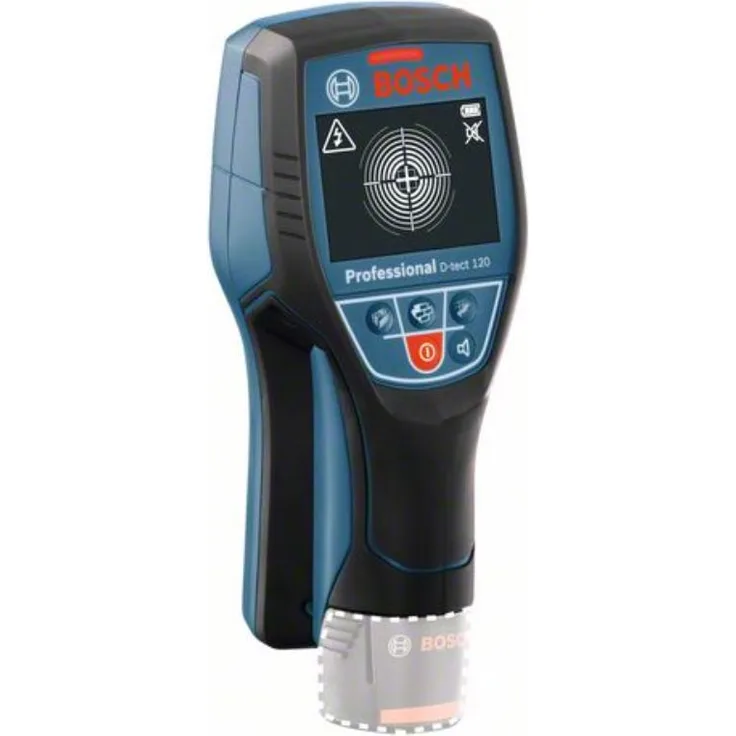 Bosch Professional 12V System Ortungsgerät D-tect 120 (ohne Akku, max. Ortungstiefe Kunststoffrohre-Holzunterkonstruktionen-spannungsführende Leitungen-Eisenmetalle: 60-38-60-120-120 mm, L-Boxx)