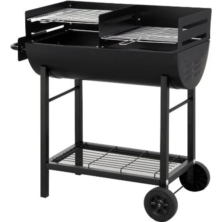 Tepro Holzkohlengrill Detroit, Schwarz – Bild 1
