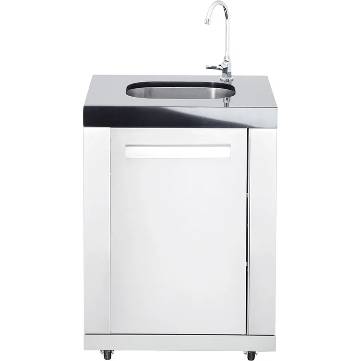 Allgrill Top-Line modulare Outdoorküche Edelstahl Modul 8 Anbau-Waschbecken