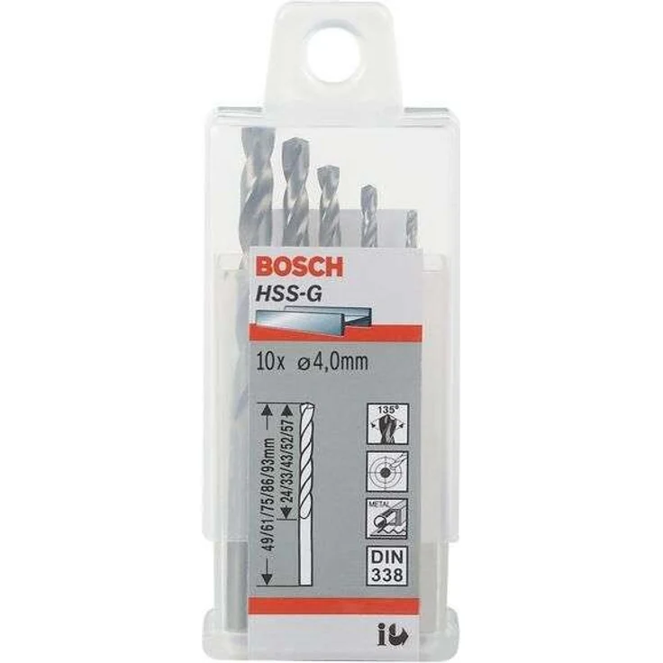 Bosch Professional Metallbohrer HSS-G geschliffen (10 Stück, Ø 7 mm) - Preisvergleich – Bild 1