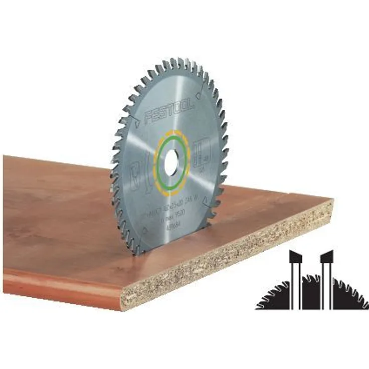 Festool Feinzahn Kreissägeblatt HW 216 x 30 x 2,3 mm W60 216 mm 60 Zähne ( 500125 )