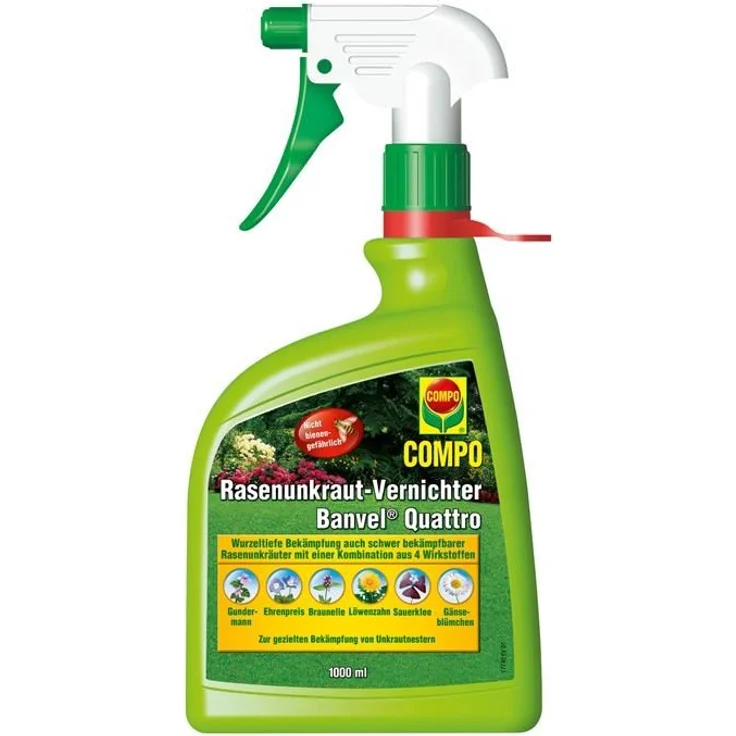 COMPO Rasenunkraut-Vernichter Banvel Quattro AF 1 Liter – Bild 1