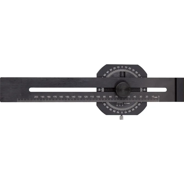 FORTIS Präzisions Streichmass mit Gradm. 300mm
