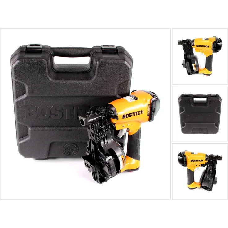 Bostitch RN46K-2-E Druckluft Dachpappnagler ST 19-45mm 4,8-7,0bar und Koffer