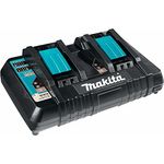 Makita DC18RD TwinPort Doppelladegerät NiMH Li-Ion 2 Ladeplätze mit LED Anzeige Schnellladung 230V Ausgangsspannung 18V