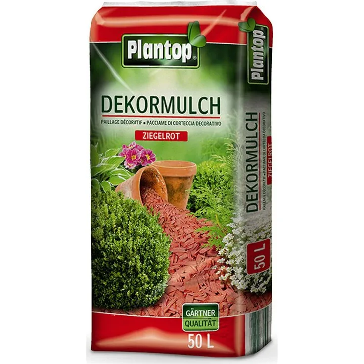 Plantop Dekor-Mulch ziegelrot 10-40mm 50 Liter