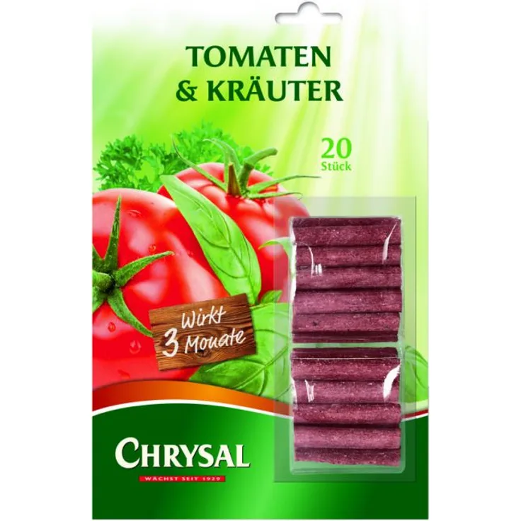 Chrysal Tomaten & Kräuter Stäbchen Düngemittel