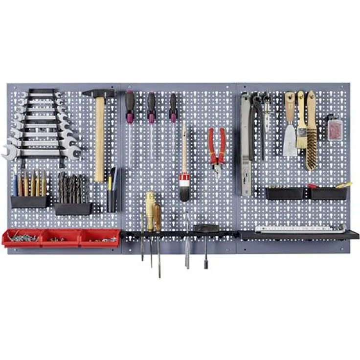 Küpper 70100 Stahlblech-Lochwand 3-teilig (B x H) 120cm x 60cm