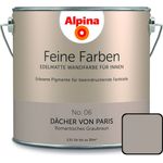 Alpina Feine Farbe No. 06 2,5 l, romantisches graubraun, Dächer von Paris