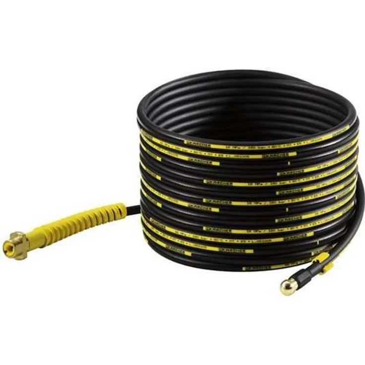 Kärcher Rohrreinigungsset PC 15 für Hochdruckreiniger (Länge: 15 m, kurze Messingdüse, Knickschutz, 4 nach hinten gerichtete Hochdruckstrahlen) - Preisvergleich