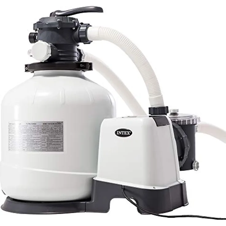 Intex 28652 Sandfilteranlage 12.000 l/h Pool Pumpe Filterpumpe Krystal Clear