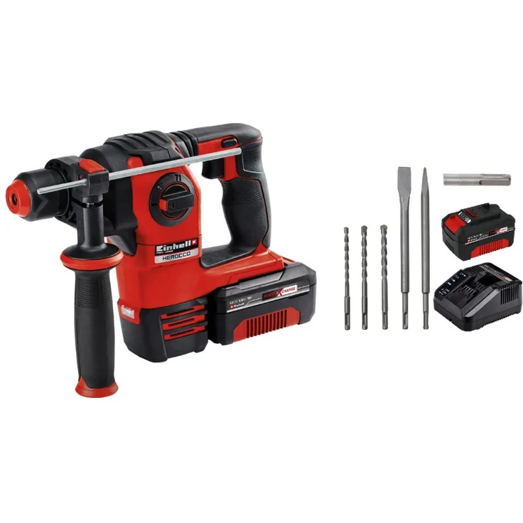 Einhell Akku-Bohrhammer HEROCCO Kit +5 (1 x 3,0Ah) Power X-Change PXC – Bild 1