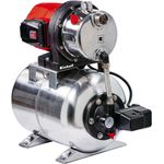 Einhell Hauswasserwerk GC-WW 1250 NN 1200 W, max. 5 bar, 5000 l/h Fördermenge, max. 50 m Förderhöhe, wartungsfreier Motor, Wasserablassschraube, 20 L Edelstahldruckkessel Hauswasserwerk