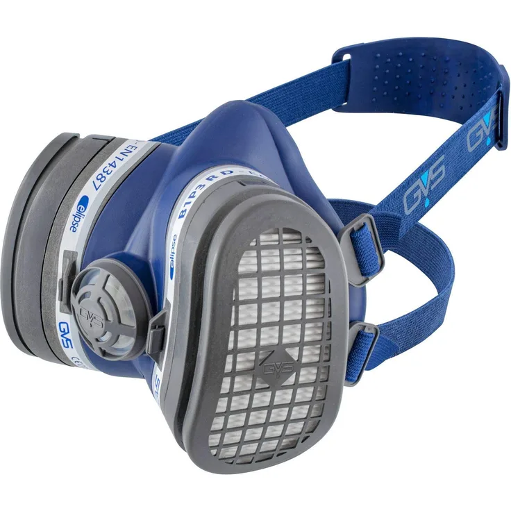 GVS Filter Technology SPR425 Elipse B1P3 Elipse B1P3 Halbmaske, Filter bereits befestigt, Größe M/L, Blau
