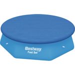 Bestway Flowclear PE-Abdeckplane, nur für Fast Set Pool 244 cm, blau