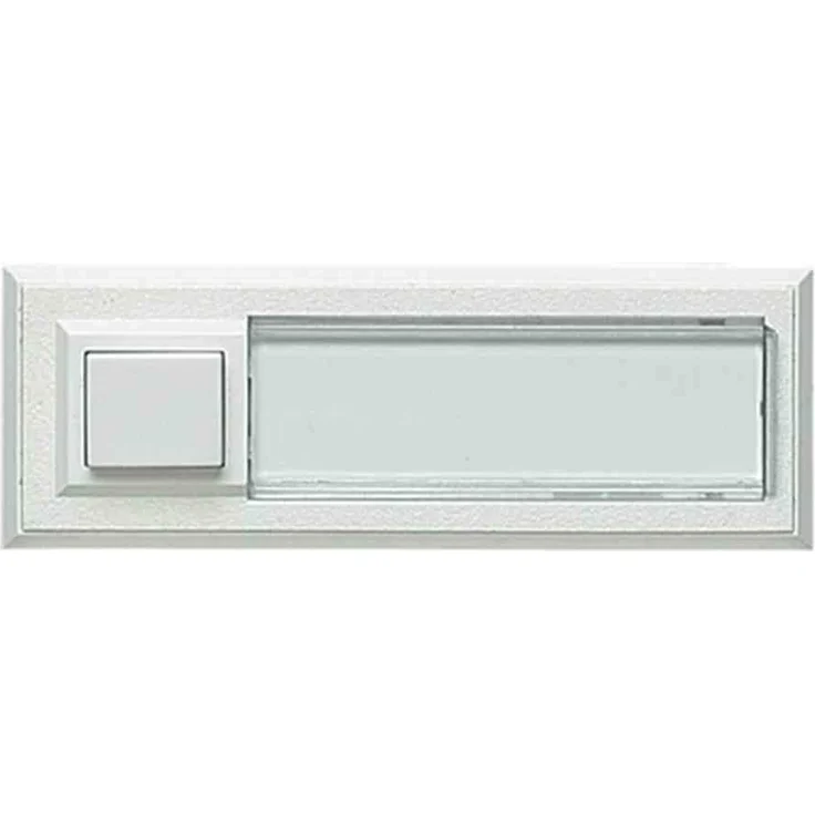 Grothe Klingeltaster AP 1fach ETA 2122 32x90x18mm,ws,o.bel. COMBIFIX Klingeldrücker 4011459510145 – Bild 1