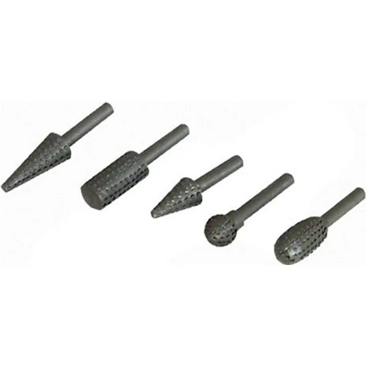 Silverline 327567 Raspel-Einsätze, 5-tlg. Satz 6-mm-Schaft