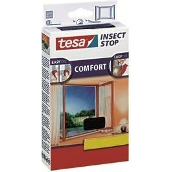 Tesa Insect Stop Fliegengitter – Comfort & Standard, 130x150 Cm, Selbstklebend Mit Klettband