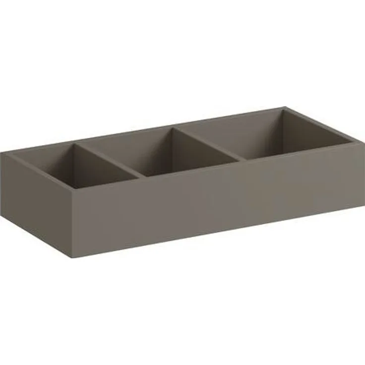 Geberit GE Xeno2 Schubladeneinsatz H-Teilung 32, 3x6, 2x15cm, sculturagrau