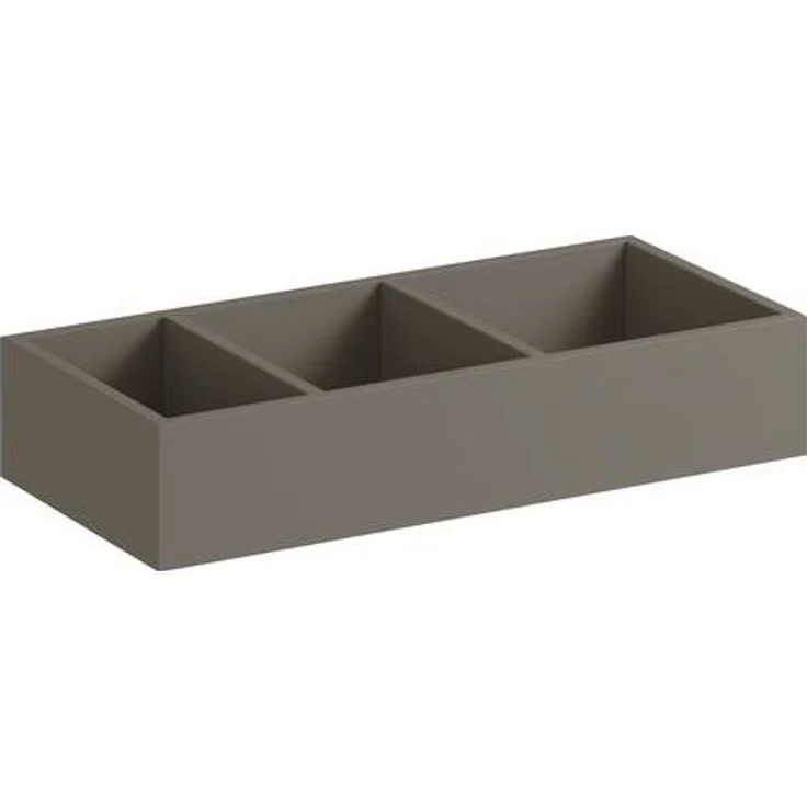 Geberit GE Xeno2 Schubladeneinsatz H-Teilung 32, 3x6, 2x15cm, sculturagrau