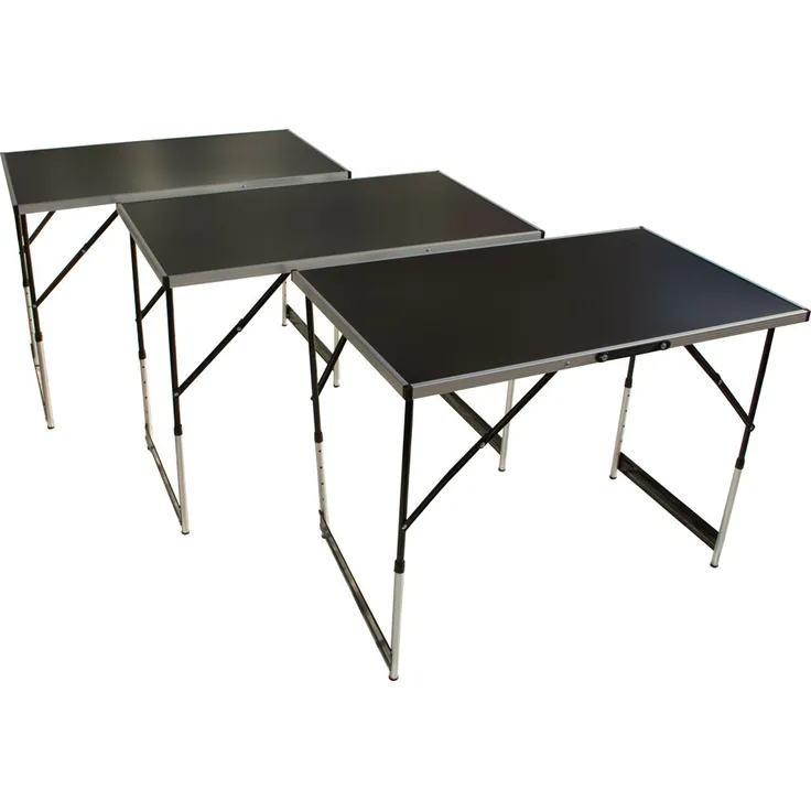 Tapezier- und Arbeitstisch, 3-teilig, höhenverstellbar, 100x60cm