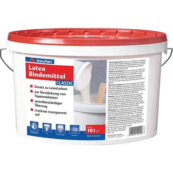 10L BAUFAN Latex Bindemittel classic