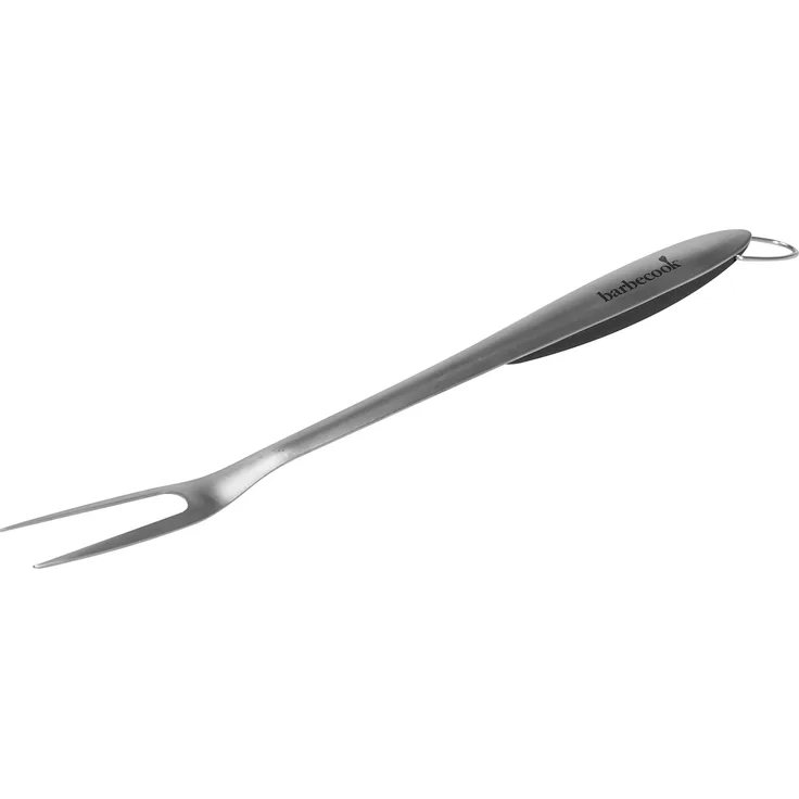 Barbecook Grillgabel, Edelstahl, 45,6 cm, schwarz, Griff Kunststoff