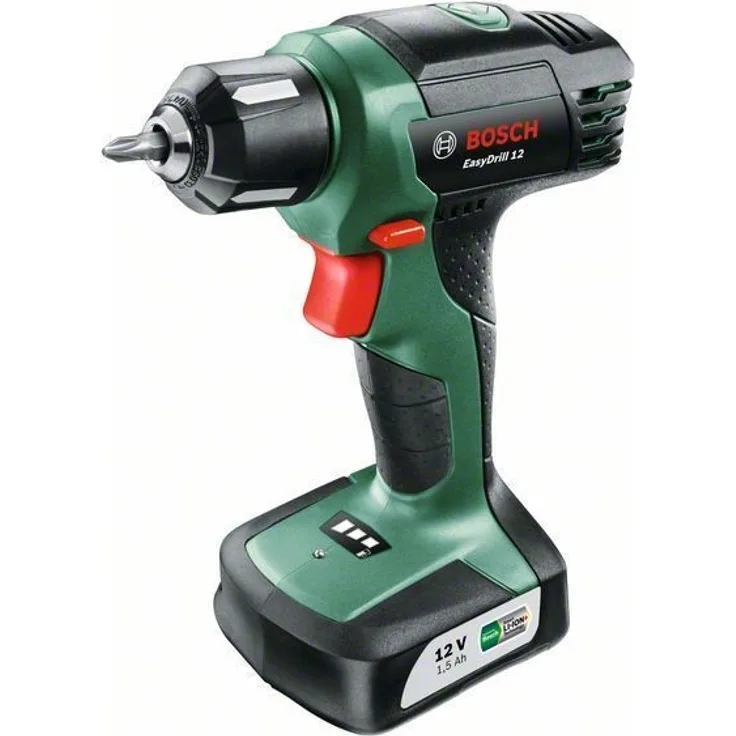 Bosch Akkuschrauber EasyDrill 12 (Akku, Ladegerät, Schrauberbit, Softcase (12 V, 1,5 Ah, 20 mm Bohr-Ø in Holz)