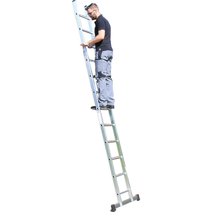 Günzburger Anlegeleiter B35 mit Traverse 16 Sprossen