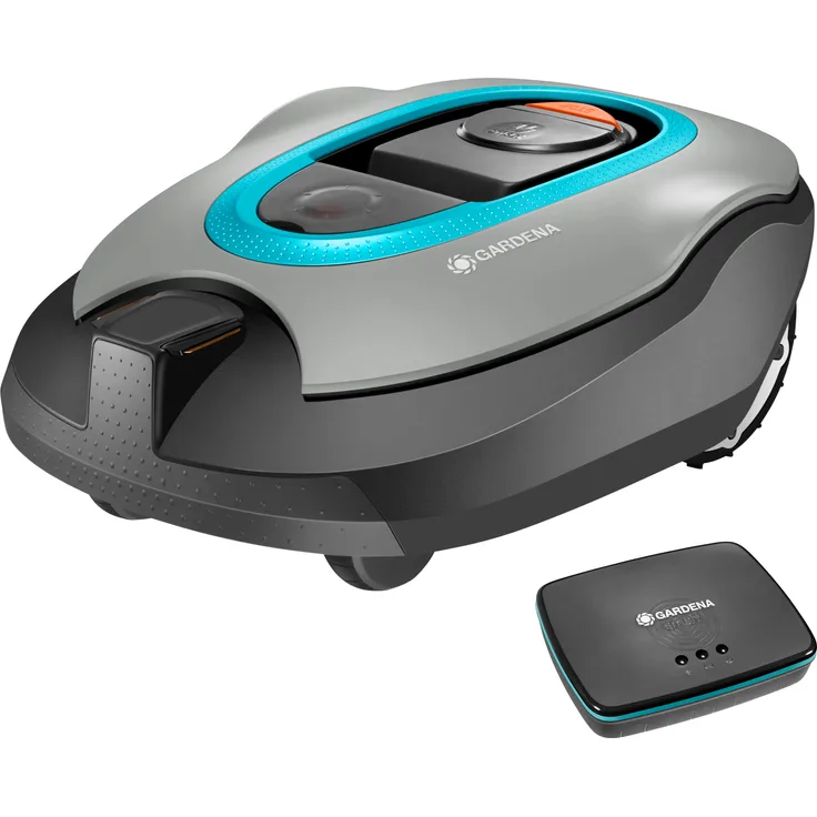 GARDENA smart SILENO+ 1600 Mähroboter Set Modell 2021 - 19064-60, Mähroboter für Rasenflächen bis 1600 m², bequem steuerbar per smart App, geräuscharm, inkl. smart Gateway, 22 cm Schnittbreite