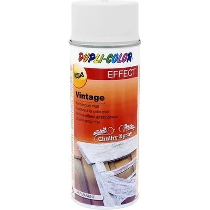 DUPLI-COLOR 466007 VINTAGE LOOK taiga 400 ml Kreideeffekt-Spray, weiß