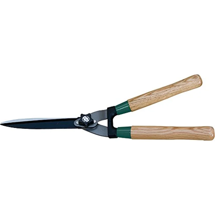 Siena Garden 358344 Heckenschere Wellenschliff mit Holzgriffen mittelgroß