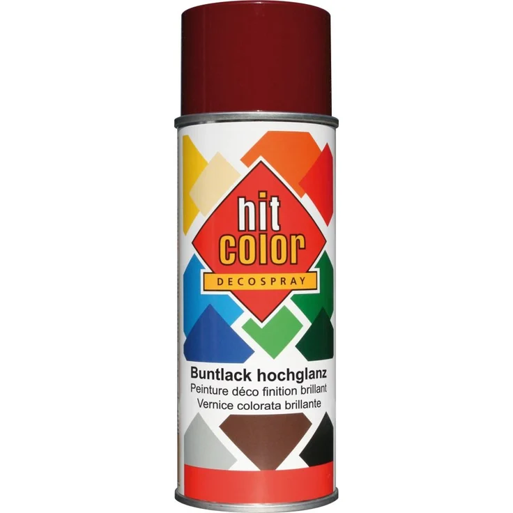 belton Hitcolor Lackspray 400 ml, purpurrot, hochglanz, RAL 3004 – Bild 1