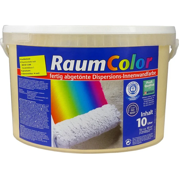 Wilckens - Wilckens Raumcolor Sahara Innenfarbe Wandfarbe hochdeckend matt Farbe - beige – Bild 1