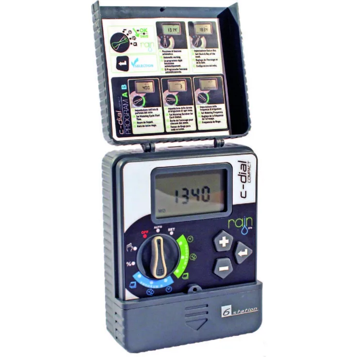Rain Programmierer Rain c-dial 6 Stationen 24 VAC